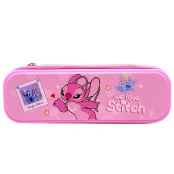 Пенал с держателем Stitch 22.5x8.5x5.5 см Малиновый MIC
