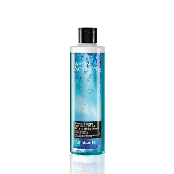 Шампунь-гель для душу для чоловіків Avon Ocean Surge «Збадьорюючий океан», 250 мл