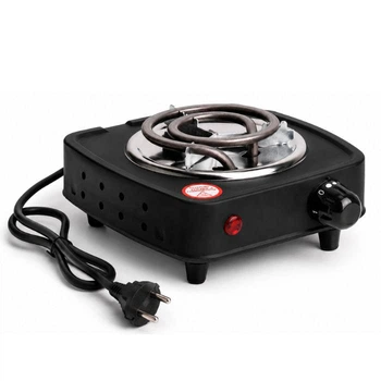Плита электрическая для розжига угля маленькая 500w Black