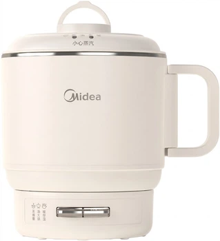 Электрокастрюля Midea мини без покрытия, нержавеющая сталь 304, складная, 1.6л, XZE1625XS