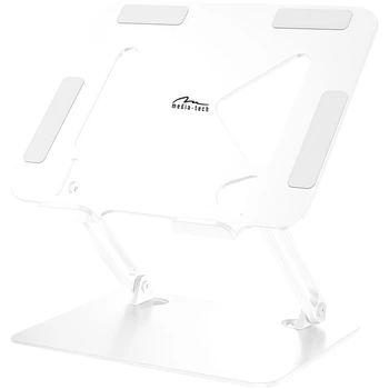 Підставка для ноутбука Laptop Stand 10-17" Aluminum Alloy Media-Tech біла (MT2661W)
