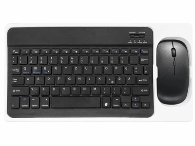Комплект беспроводная клавиатура и мышь Coezfe Bluetooth черный