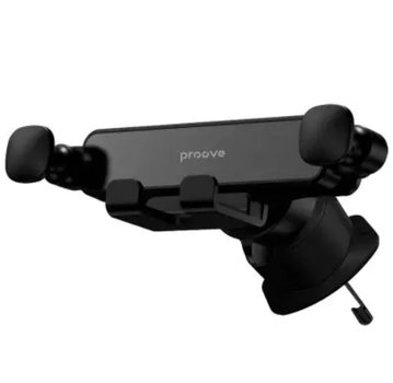 Автодержатель для телефона Proove Gravity Lite Air Outlet Car Mount 360° с гравитационным зажимом, на дефлектор, черный