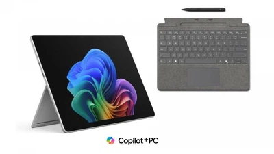 Ноутбук Microsoft Surface Pro 12 (EP2-55173+8X8-00185), Intel Core Ultra 7 366H / 13″ / 120 Гц / OLED / Touch / RAM 64 ГБ LPDDR5X / SSD 512 ГБ / Intel Graphics / Windows 11 Pro / Платиновий