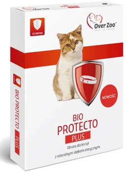 Репелентний нашийник Over Zoo Bio Protecto Plus Collar For Small Cats від бліх для маленьких котів, 35 см