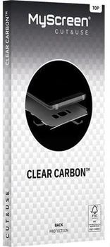 Folia ochronna MyScreen CUT&USE foil 11" CLEAR CARBON WET TOP uniwersalna (M CU FOL 11 CARB WET T)