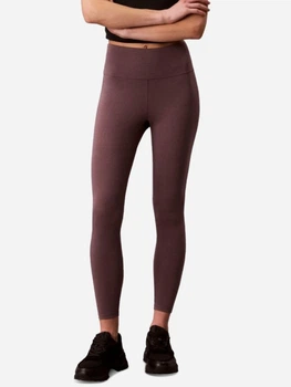 Спортивные леггинсы для фитнеса высокие женские Calvin Klein 41006129 S Коричневые (1161442913)