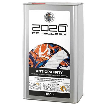 Засіб для видалення графіті, маркера, слідів скотчу Polyclean 2020 “Antigraffity” 1л