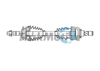 Приводной вал в сборе VAUXHALL ASTRA, OPEL ASTRA, TRAKMOTIVE (301578)