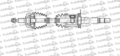 Полуось правая L=1026,5 мм 38/37 зуб. VW Transporter/Multivan, TRAKMOTIVE (301119)