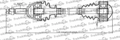 Приводной вал в сборе LANCIA MUSA, TRAKMOTIVE (301132)