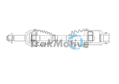 Полуось передняя правая Mazda 2, TRAKMOTIVE (302058)