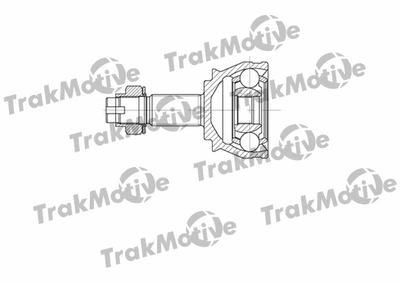 ШРКШ зовнішній 25/22 зуб., комплект Fiat Panda/Lancia Ypsilon, TRAKMOTIVE (400667)