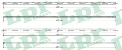 Трос акселератора Peugeot 307/206, LPR (C0036A)