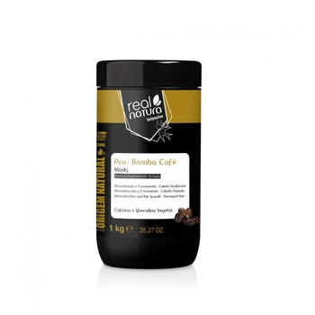 Відновлююча маска Real Natura MÁSCARA SEM SAL PRO-REPARAÇÃO BOMBA CAFÉ, 1000 мл