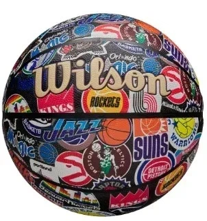 М'яч баскетбольний Wilson NBA ALL TEAM RETRO BSKT розмір 7, різнокольоровий
