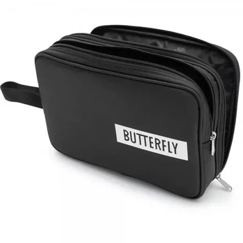 Подвійний чохол на ракетку для настільного тенісу Butterfly Logo 2019, чорний