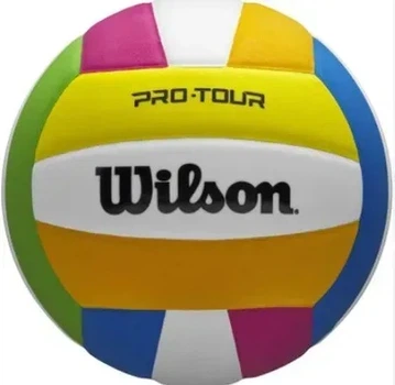 М'яч волейбольний Wilson PRO TOUR VB MULTICOLOR OF розмір 5, різнокольоровий