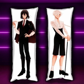 Дакимакура 150 х 50 см Бродячие Псы Bungou stray dogs Подушка с наволочкой двусторонняя