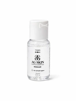 Тонік з пребіотиками для обличчя AG SKIN TONER PREBIOTCS 3 in 1 ,15мл