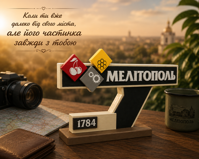 Статуетка Стела міста Мелітополь 14х9х4.5 см