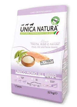 Сухий корм для собак усіх порід Gheda Unica Natura Unico All breed Mono – Trout з фореллю, 12 кг
