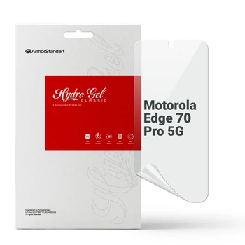 Захисна плівка для Motorola Edge 70 Pro 5G гідрогелева ударостійка протиударна прозора бронеплівка на телефон ArmorStandart захист скла (ARM91706)