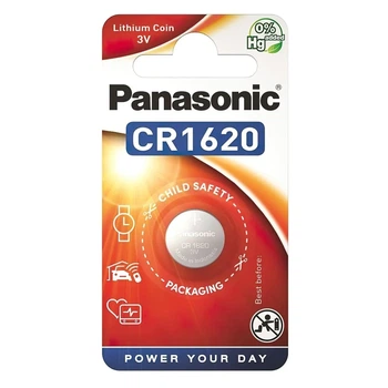 Батарейка Panasonic літієва CR1620 блістер, 1 шт. (CR-1620EL/1B)