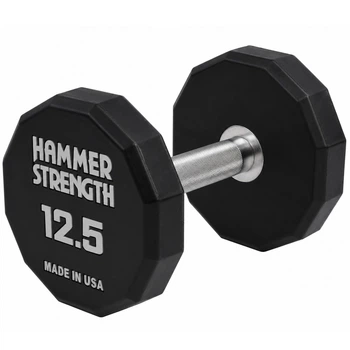Гантель цельная профессиональная с полиуретановым покрытием 1штука HAMMER STRENGHT TA-9215-12_5