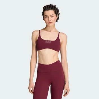 Женское бра All Me Light Support Rib adidas KG0404 (S) Бордовый (4069993494995)