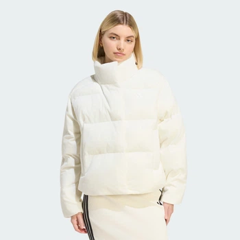 Женская куртка HELIONIC DOWN PUFFER VELOUR adidas KQ8766 (L) белый (4068804796730)