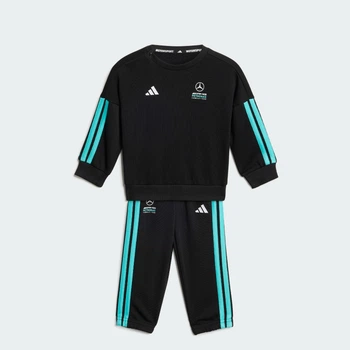Детский спортивный костюм MERCEDES - AMG PETRONAS FORMULA 1 TEAM DNA BABY adidas KE5933 (74) черный (4068819431800)
