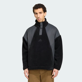 Мужская спортивная кофта Terrex Xploric CLIMAWARM High Pile Snap adidas KC7625 (XL) черный (4069996752597)