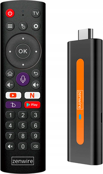 Медіаплеєр Zenwire TV Stick Android 14 Smart TV (5904507521547)