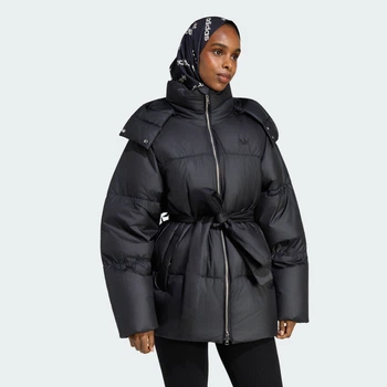 Женский пуховик ESS DOWN MID-LENGTH adidas KT4238 (XS) черный (4069996558076)