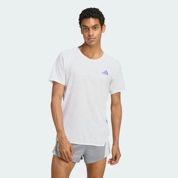 Чоловіча футболка для бігу Adizero adidas KG8456 (2XL) білий (4068817009162)