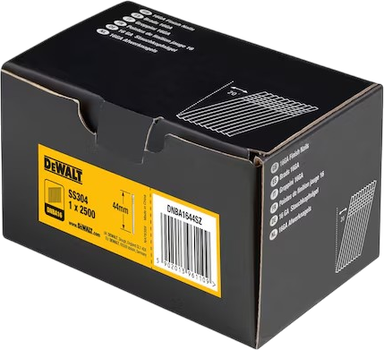 Gwoździe Dewalt 1.6 x 44 mm 2500 szt (DNBA1644SZ)