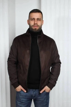 Мужская куртка-пальто демисезонная от производителя UF-Fashion 127-DVL DV MEN'S 60 коричневый