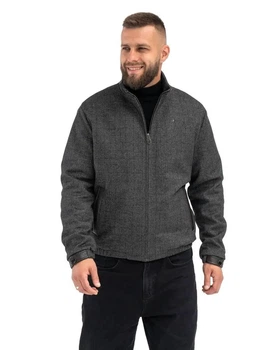 Мужская куртка-пальто демисезонная большого размера UF-Fashion 146-DVL DV MEN'S 48 темно-коричневый