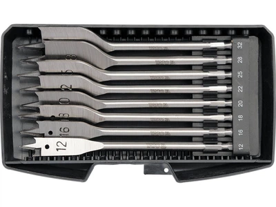 Набор перьевы x сверл по дереву YATO 12-32 мм 8 шт HEX 1/4" YT-3259
