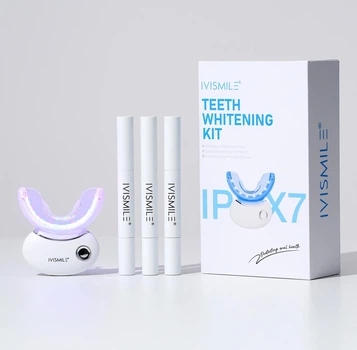 Набір для відбілювання зубів IVISMILE Бездротова LED капа IPX7 3 гель олівця