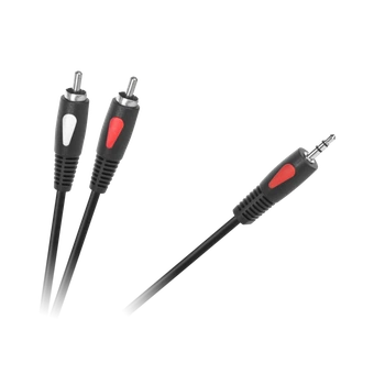Кабель Jack 3.5-RCA 2RCA 1.8м Cabletech Eco-Line (KPO4004-1.8)