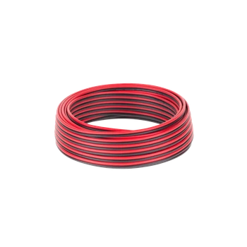 Кабель акустичний CCA 0.75mm 10м Cabletech Black/Red (KAB0417)