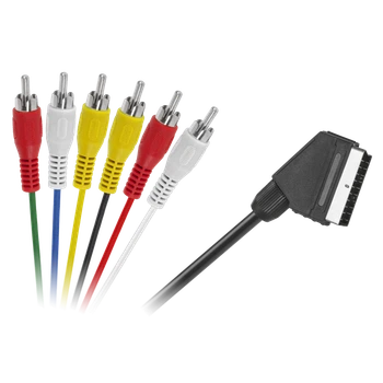 Кабель EURO 6х RCA 1.2м Cabletech (KPO2711-1.2)