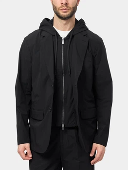 Куртка демісезонна з капюшоном чоловіча Armani Exchange 476352004 38 Чорна (1161516945)