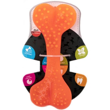 Zabawka dla psa COMFY Dental Bone Mint 16,5cm pomarańczowa (5905546194501)