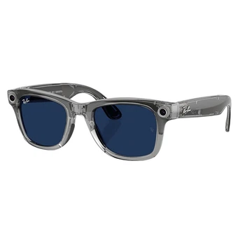 Смарт-очки Ray-Ban Meta Wayfarer Gen 2 Shiny Transparent Grey/Transitions Sapphire S-M Limited Edition (RW4012 6840MF50)