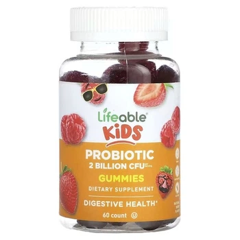 Пробиотики Lifeable Kids Probiotic 2 Billion CFU 60 жевательных жевательных конфет