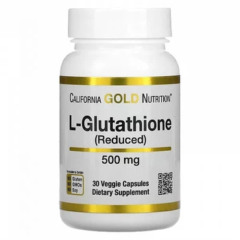 Глутатион 500 мг California Gold Nutrition L-Glutathione 30 капсул