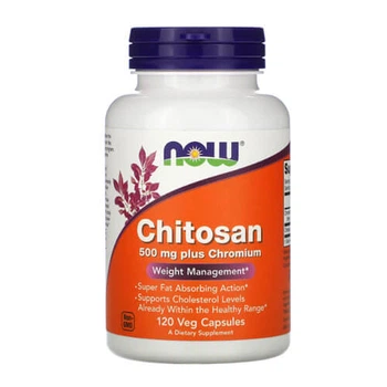 Хром 500 мг NOW FOODS Chitosan Plus Chromium 120 капсул